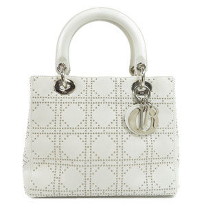 Christian Dior Handbag Leather White